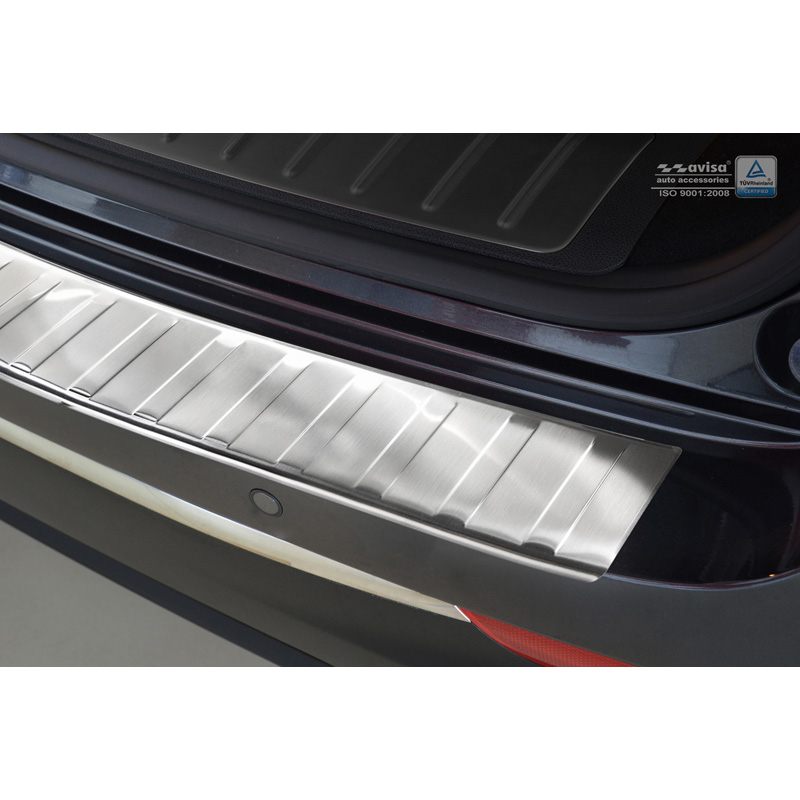Edelstahl Heckstoßstangenschutz passend für Kia Optima Combi 2016- 'Ribs'