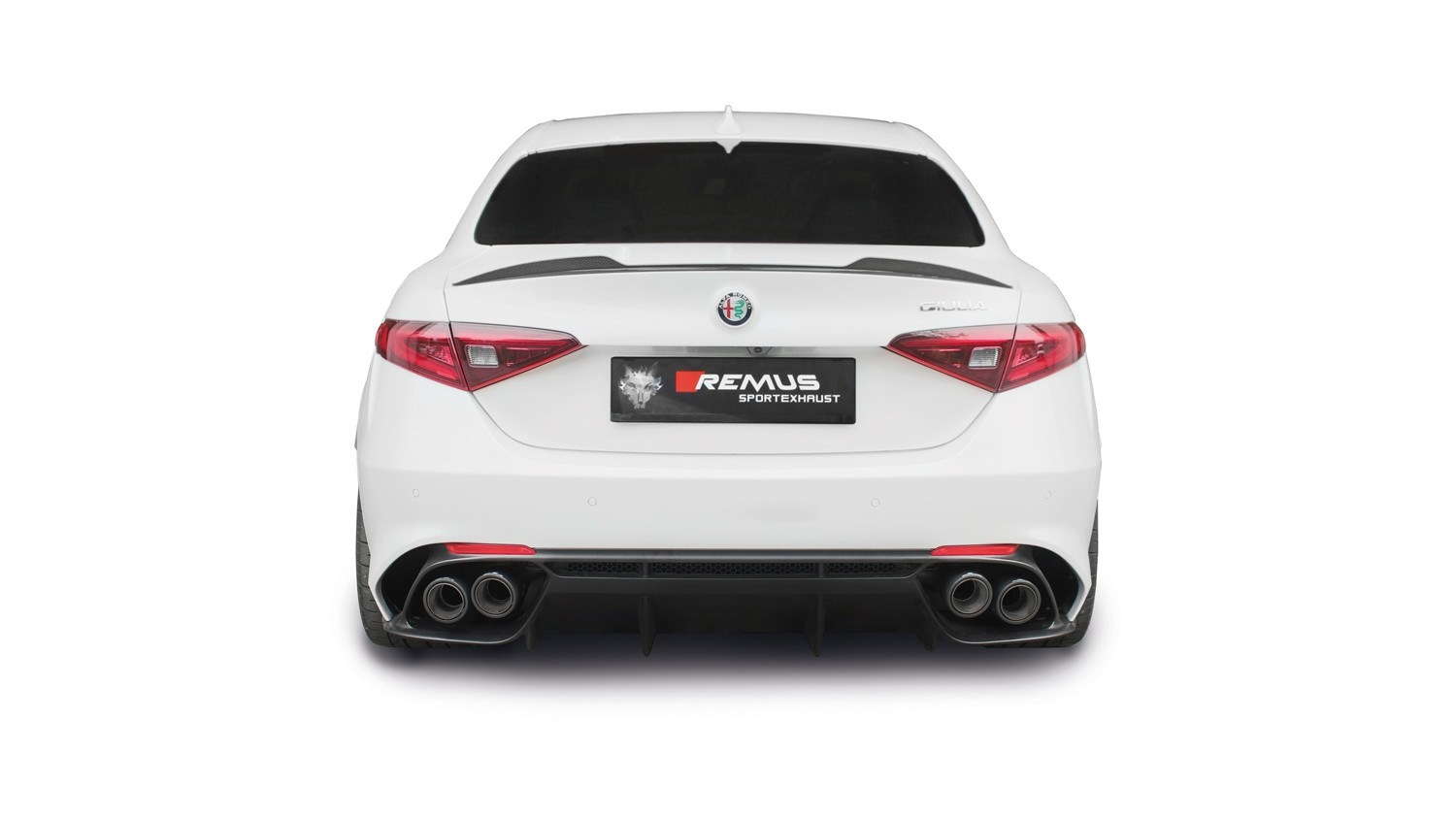 Alfa Romeo Gulia 16- EINDDEMPER REMUS LINKS/RECHTS DUBBELE UITGA