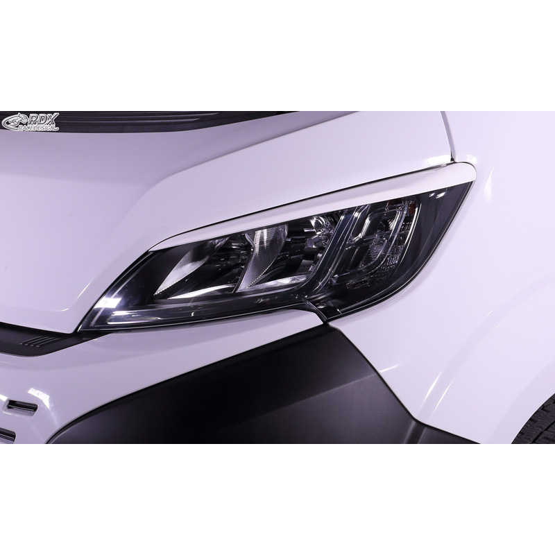 Koplampspoilers  Citroën Jumper & Fiat Ducato & Peugeot Boxer 2014- / Opel Movano 2021- / Toyota Proace Max 2024- (ABS Glanzend Wit)