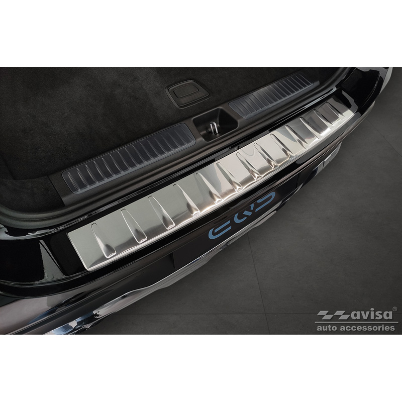 Stainless Steel Rear bumper protector  Mercedes EQS SUV (X296) 2022- 'Ribs'