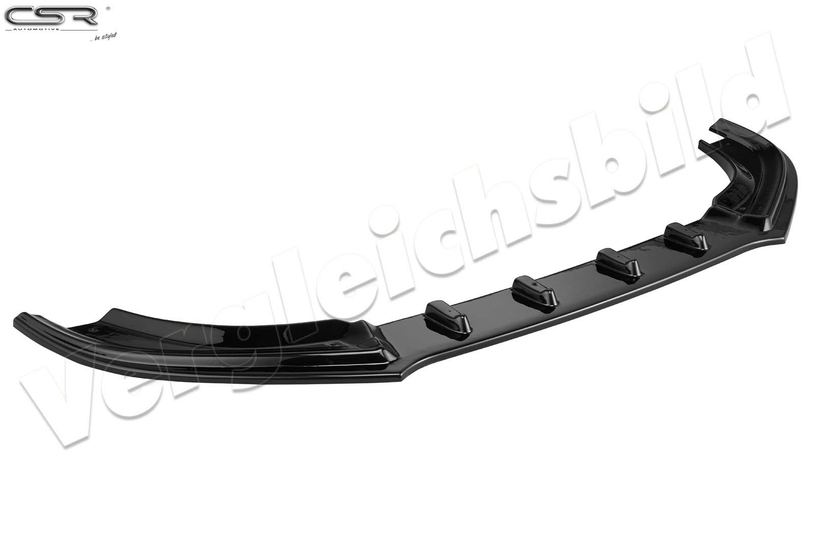 Voorspoiler lip Glossy Black met ABE voor Audi S4 B6 CSL207-G