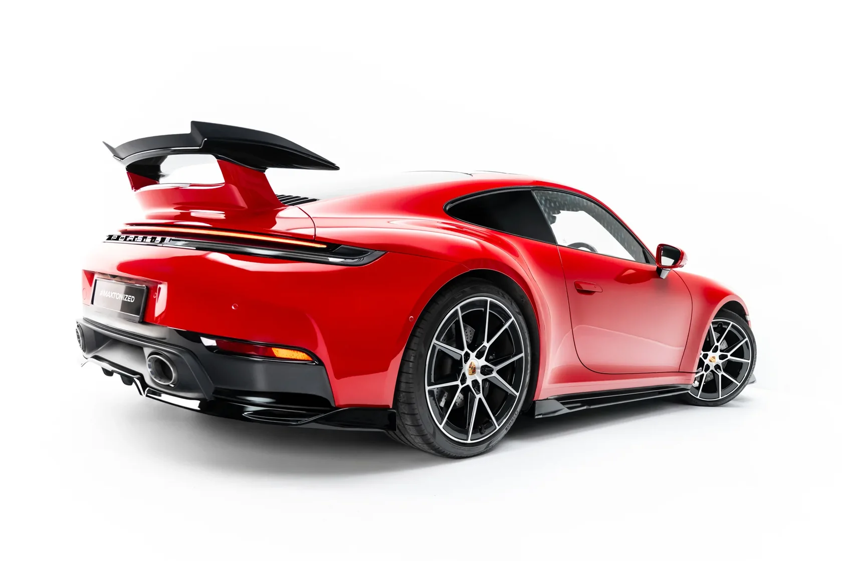 Zijskirts passend voor Porsche 911 Carrera Aero 992 Facelift Glans Zwart – Maxton Design