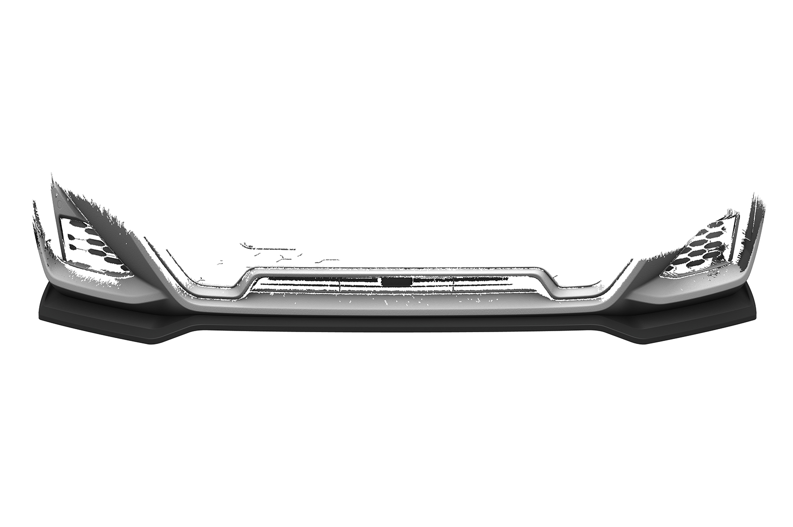 Voorspoiler BMW X1 M Pakket U11 CSR Glans Zwart