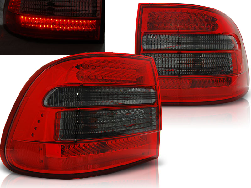 Achterlichten Porsche Cayenne LED rood/smoke