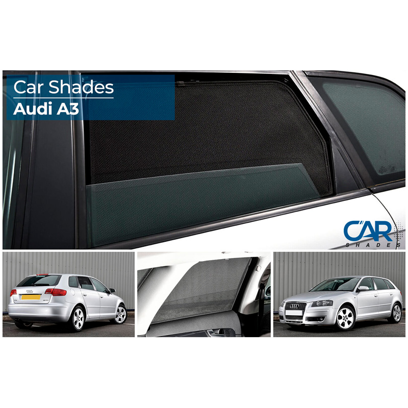 Set Car Shades (rear side doors)  Audi A3 8P 5 doors 2003-2012 (2-pieces)