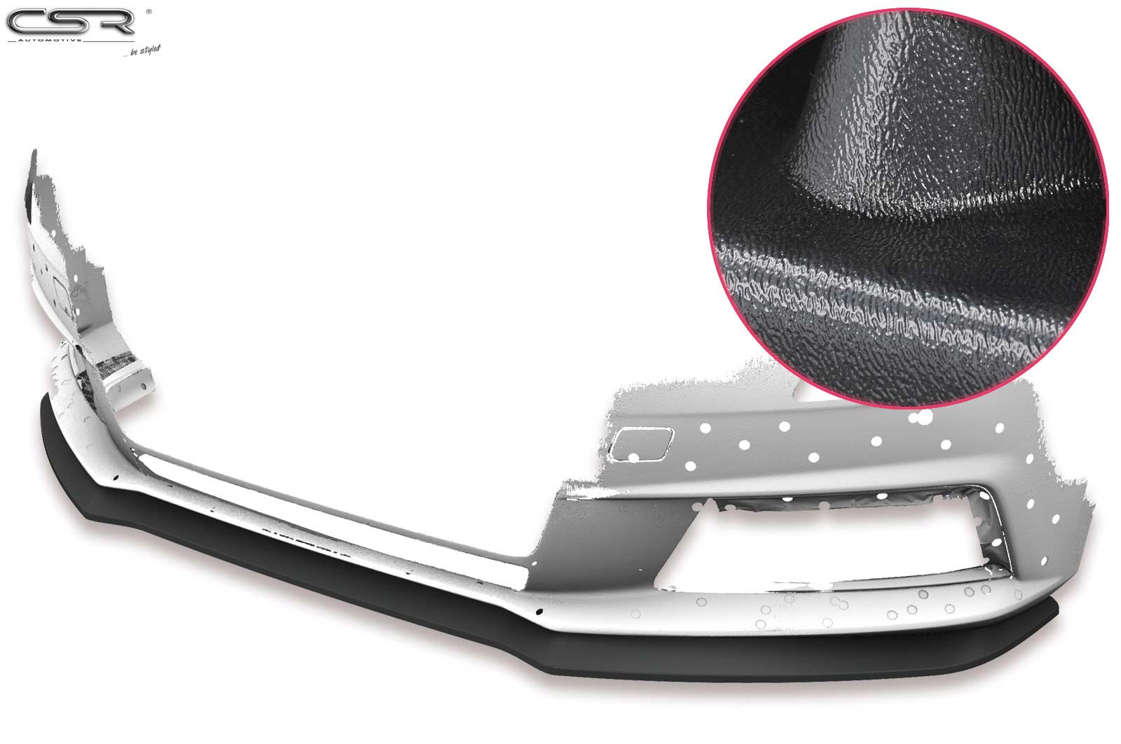 Voorspoiler Audi A4 B9 (type 8W) mat zwart