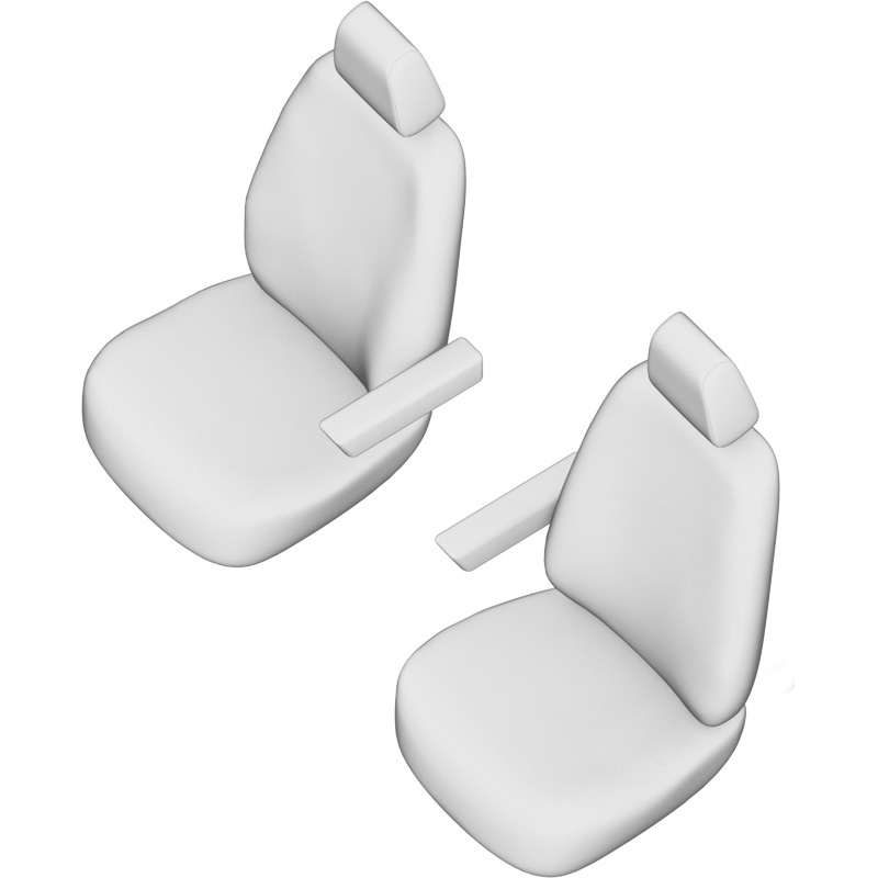 Original Design Textile seat covers 1+1  Ford Transit 2014-