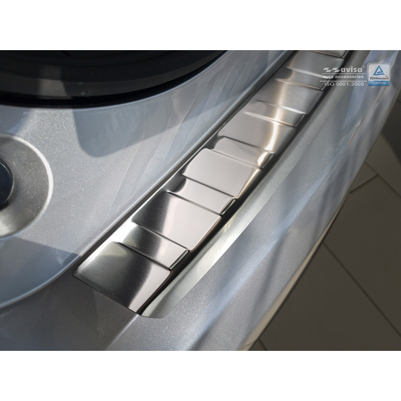 Stainless Steel Rear bumper protector  Honda Civic IX 5-doors Facelift 2015- 'Ribs'