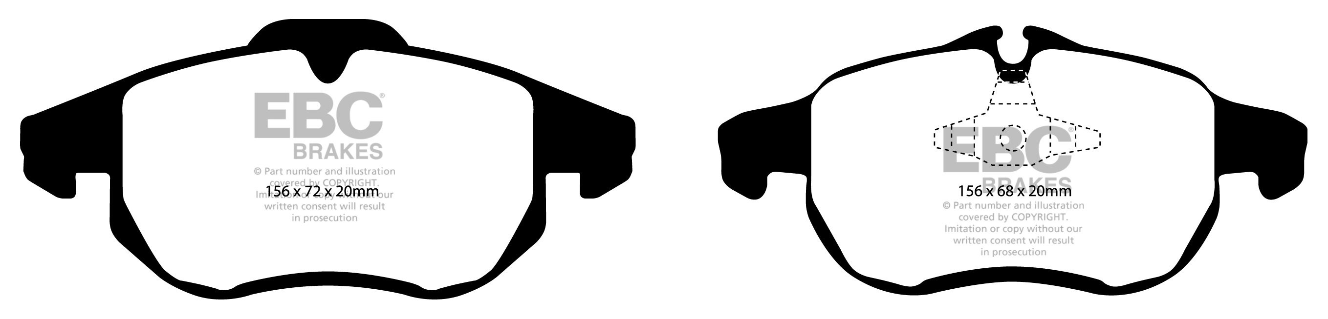 EBC Brakes VAUXHALL (OPEL) Vectra 2.0 Turbo 2003-2004 Remblokken