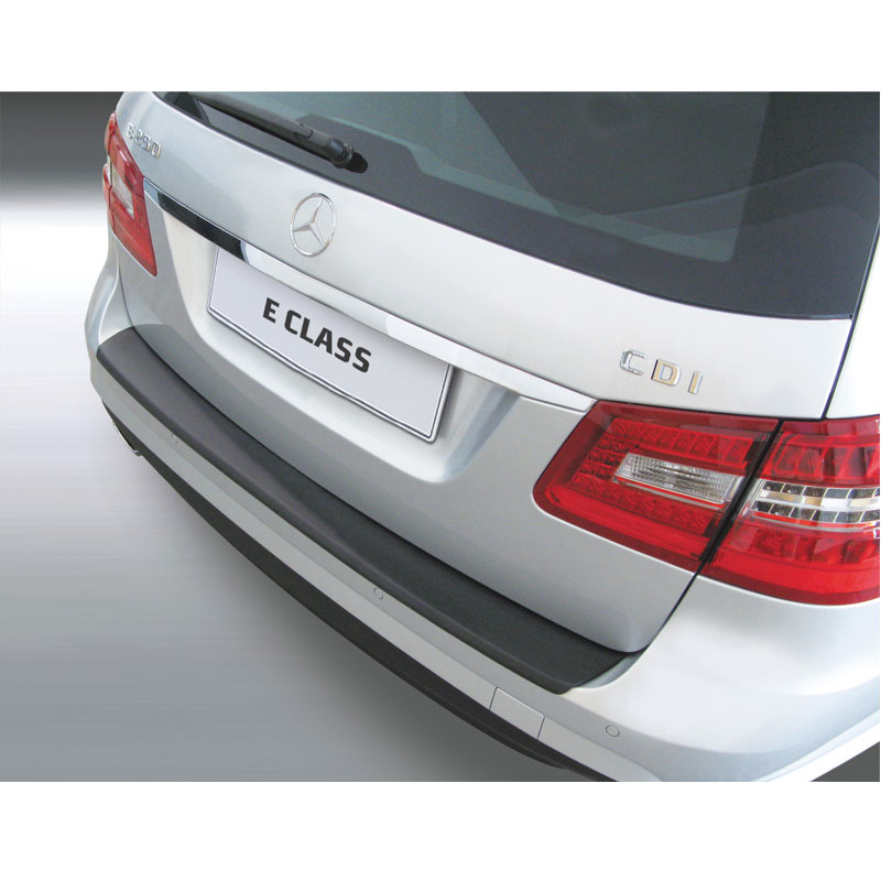 ABS Rear bumper protector  Mercedes E-Class W212 Kombi 2009-2013 Black
