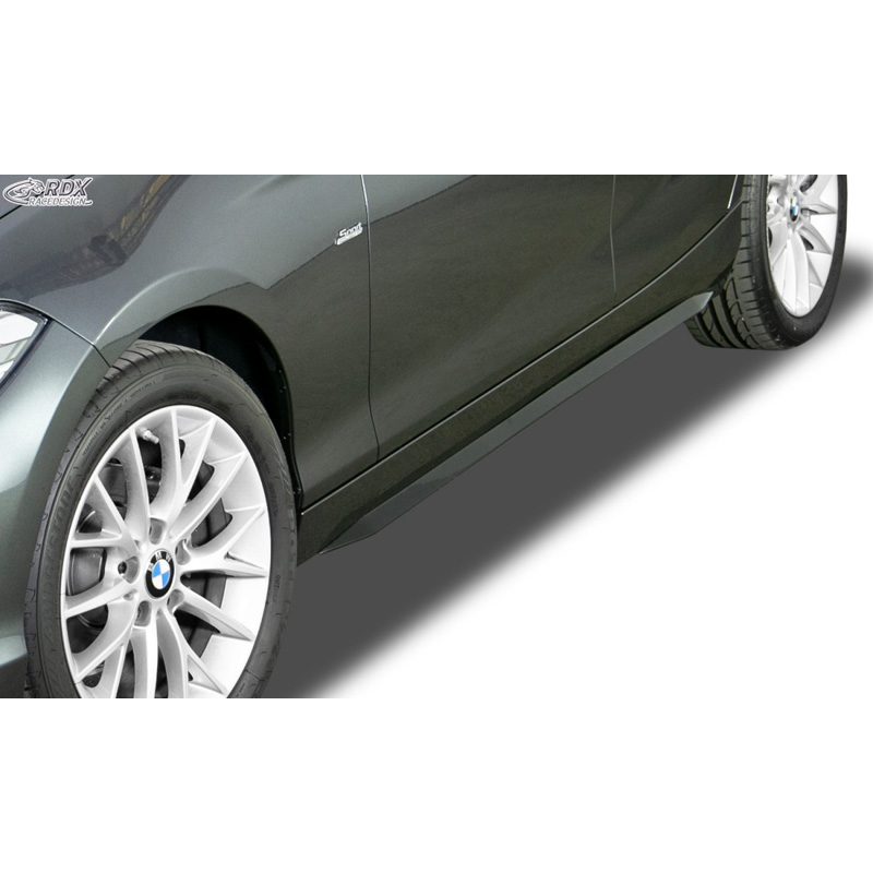 Side skirts 'Slim'  BMW 1-Series F20/F21 2011-2019 (ABS glossy black)