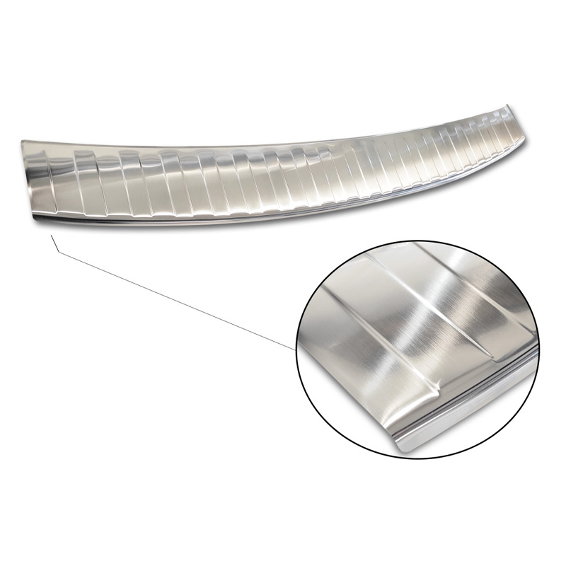 Stainless Steel Rear bumper protector  Toyota RAV-4 FL 2008-2010 'Ribs' (Only with spare wheel)