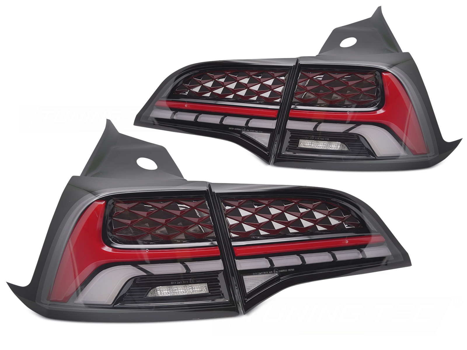 Achterlichten Tesla Model 3  / Y LED Dynamic Zwart
