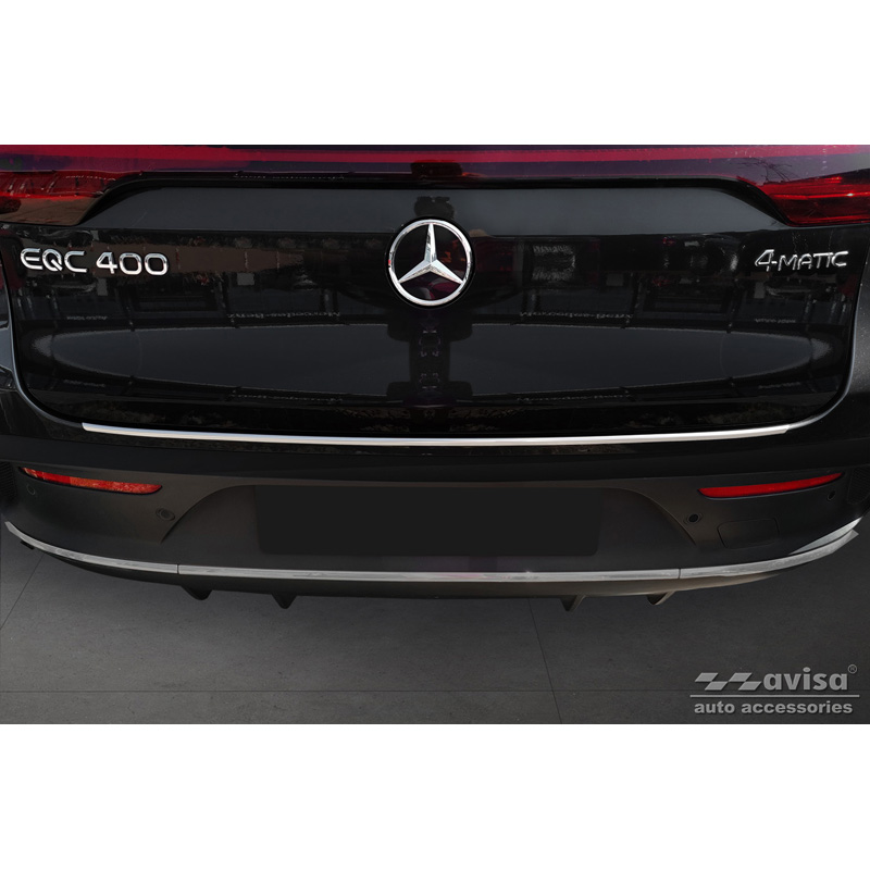 Stainless Steel Rear bumper protector  Mercedes EQC (N293) 2019- 'Ribs'