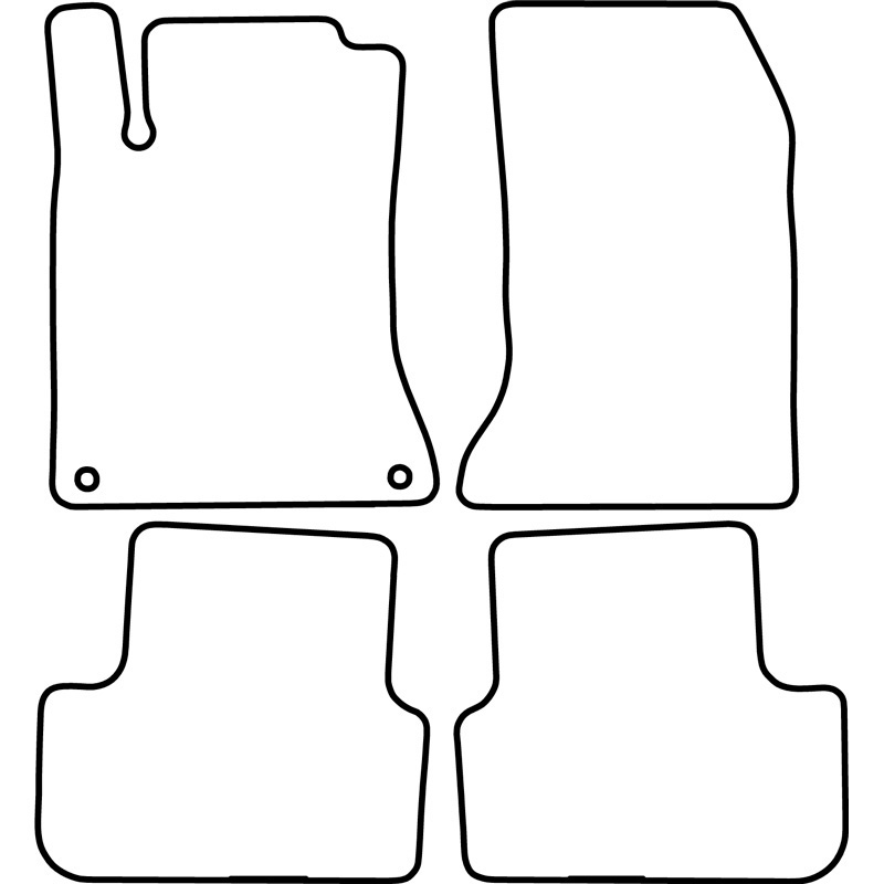 Set velour car mats  Mercedes A-Class W176 2012-