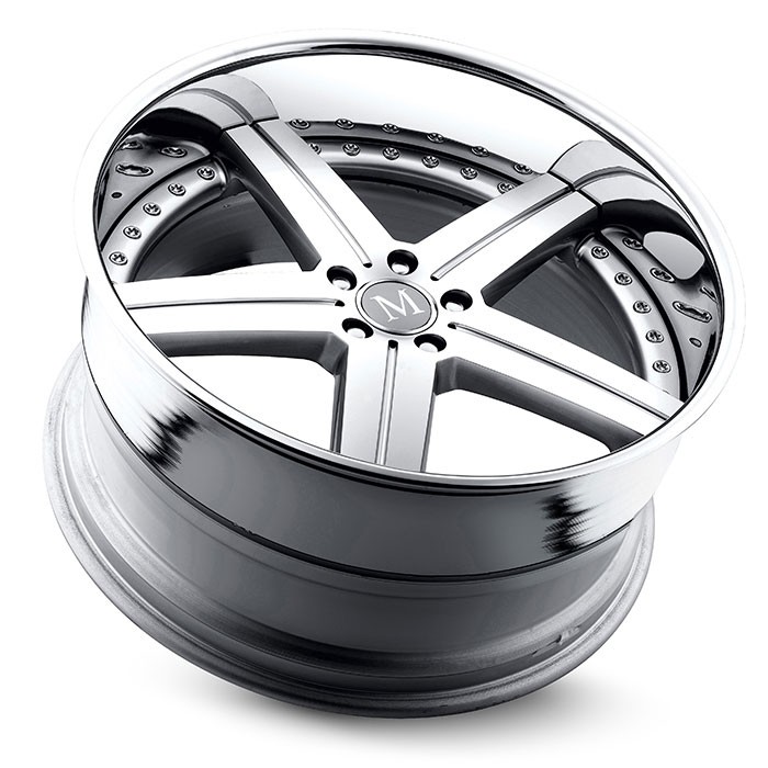 Velgen Mandrus Stuttgart 20x8,5 5x112 ET42 Zilver Machined Face