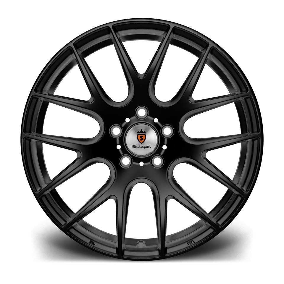 STUTTGART ST3 10x20 5x120 ET38 MATT BLACK Velgen