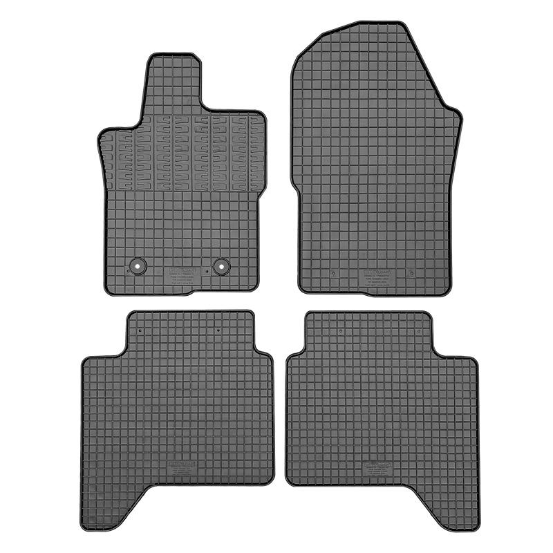 Rubber matten  Volkswagen Amarok 2022- & Ford Ranger II 2022- (4-delig + montagesysteem)