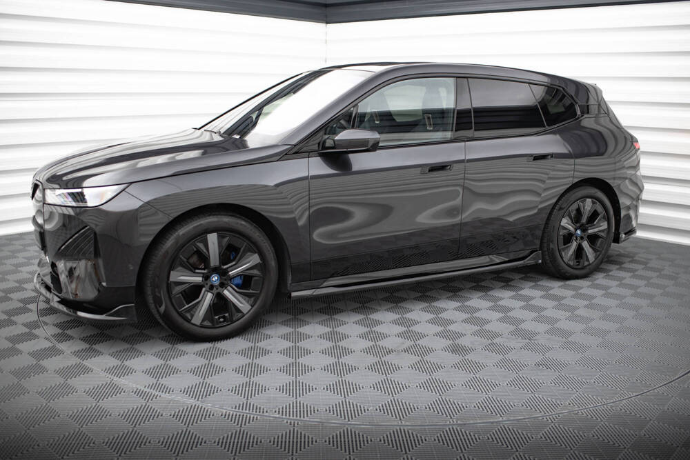 Zijskirts BMW iX i20 Maxton Glans Zwart