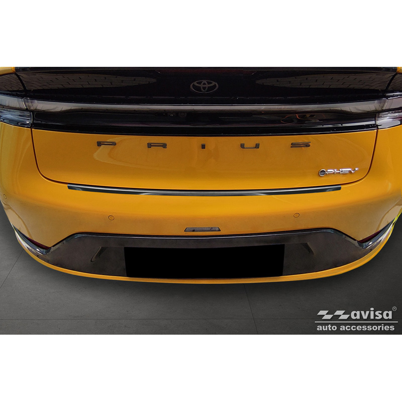 Black Stainless Steel Rear bumper protector  Toyota Prius V (XW60) 2023-