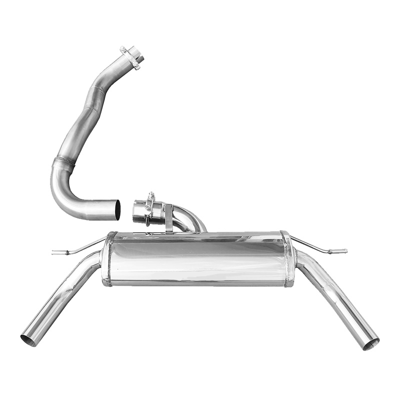 100% Inox Double Sport Exhaust  Renault Clio 4 RS Trophy 220 EDC 1.6 Turbo 220hp 2015- Ø 63,5 1x50mm