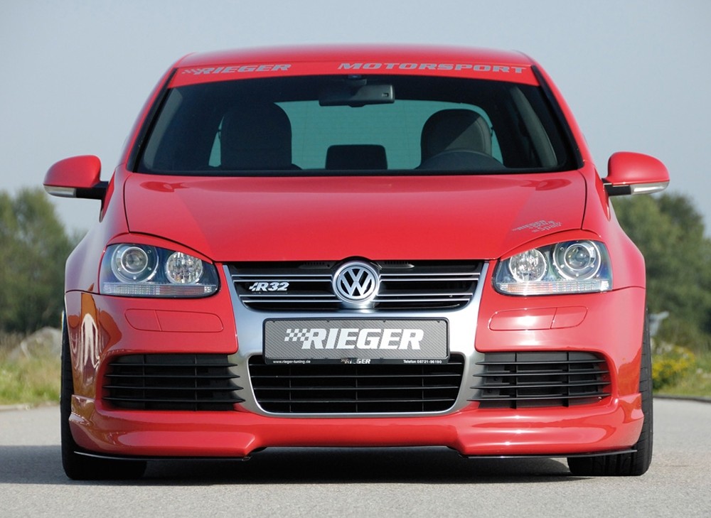 Voorspoilerlip VW Golf V voor R32 Frontbumper Rieger