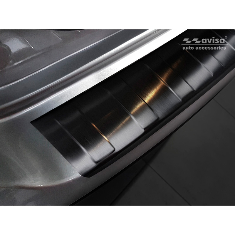 Zwart RVS Achterbumperprotector  Hyundai Tucson FL 2018- 'Ribs'