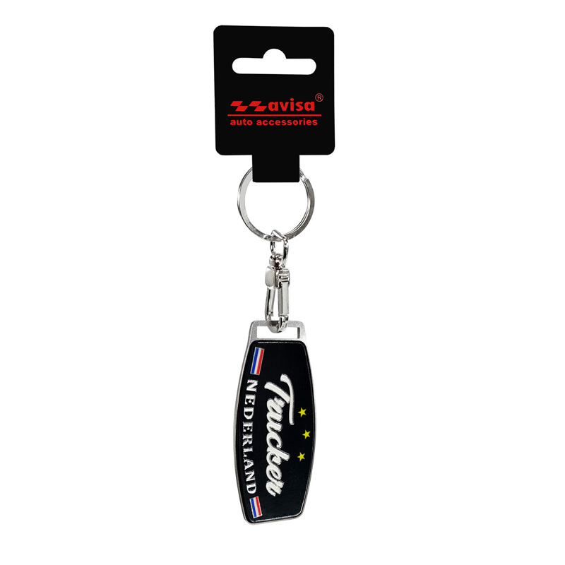 RVS sleutelhanger - Trucker/Nederland