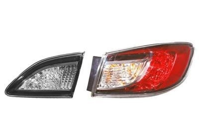 achterlicht, 4 drs, buiten, zonder fittingdeel, rechts Mazda 3,