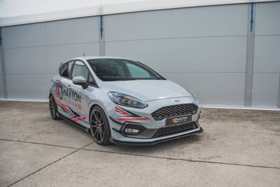 Racing Voorspoiler Ford Fiesta Mk8 ST / ST-Line Glans Zwart
