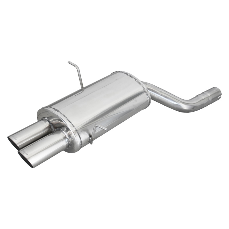 100% Inox Sport Exhaust  BMW 3-Series E46 323i/Ci/Xi 1998- 2x80mm Racing
