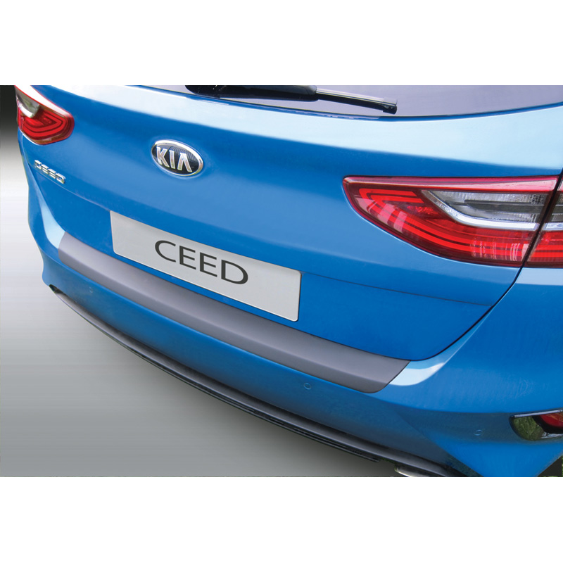 ABS Rear bumper protector  Kia Cee'd (CD) HB 2018-2021 Black