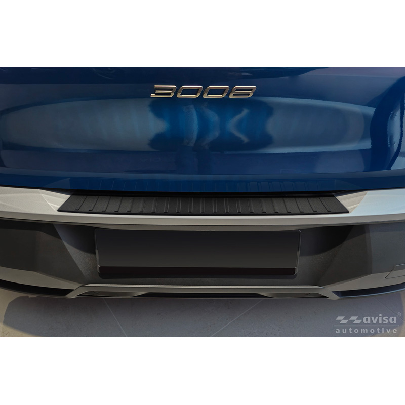 Avisa Matzwart RVS Achterbumperprotector  Peugeot 3008 III 2024- 'Ribs'