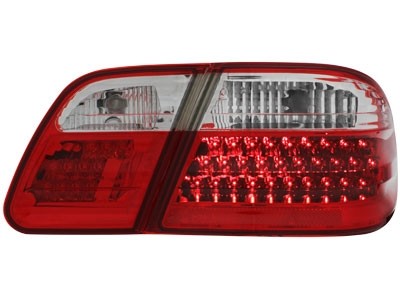 Taillights Mercedes E-Class W210 95-02 LED Red/White