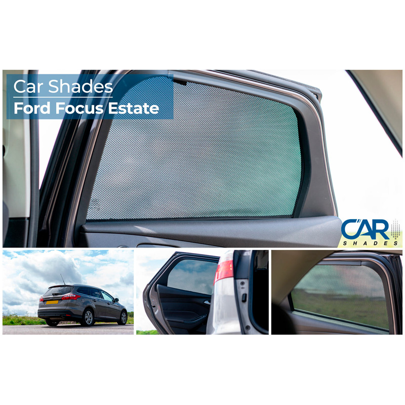 Set Car Shades (rear side doors)  Ford Focus Wagon 2011-2018 (2-pieces)