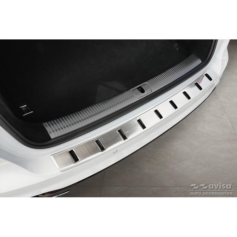 Stainless Steel Rear bumper protector   Audi A4 Avant B9 (incl. S-Line) 2015-2019 & Facelift 2019- - 'STRONG EDITION'