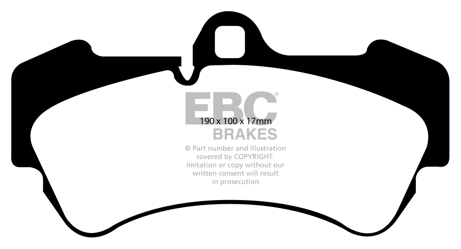 EBC Brakes VW Touareg 3.2 2002-2006 Remblokken voorzijde yellows