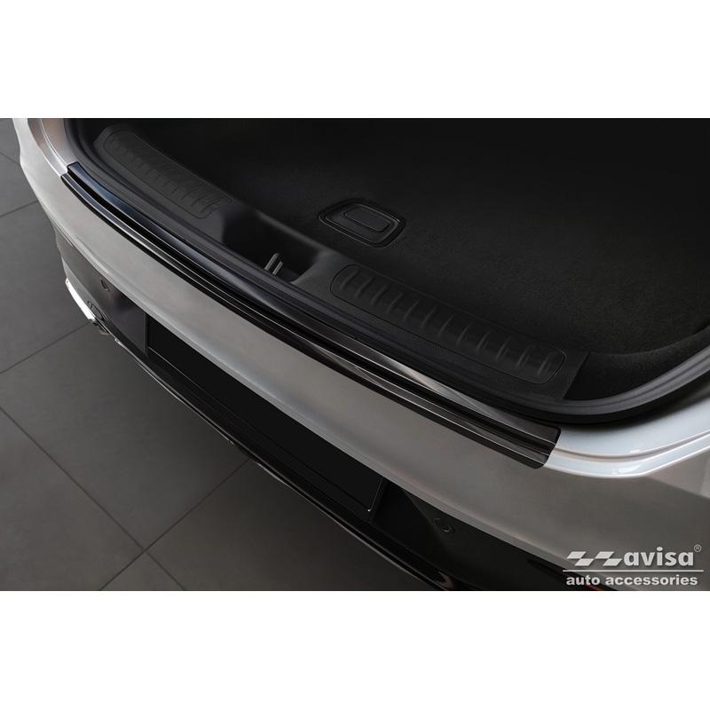 Black Stainless Steel Rear bumper protector  Mercedes GLC II Coupé (C254) 2023-
