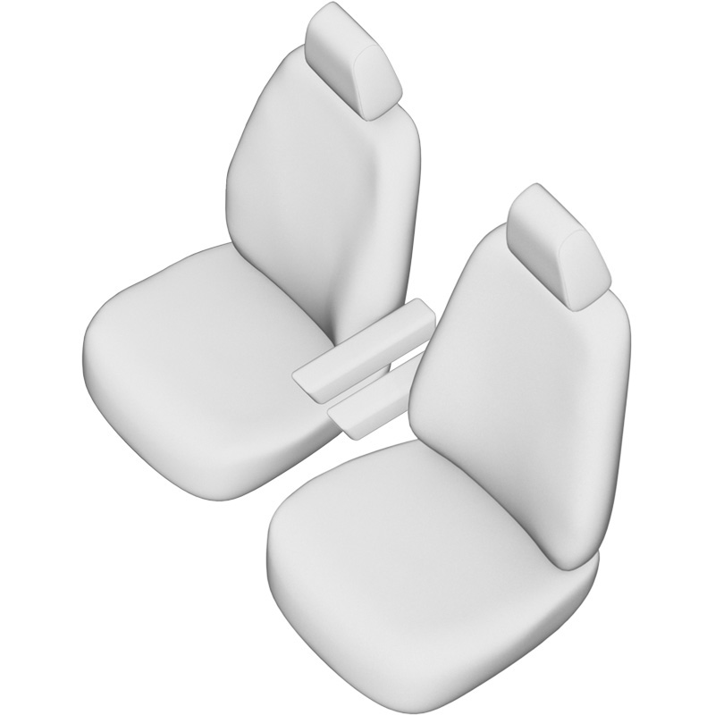 Original Design Textile seat covers 1+1  Citroën Berlingo/Peugeot Partner 2008-2018 (airbag below plastic cover)