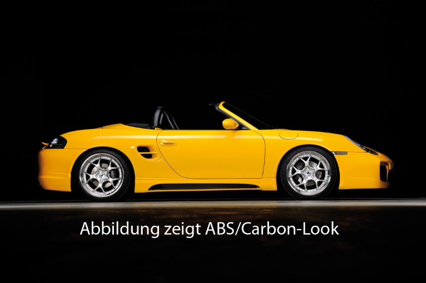 Zijskirts Porsche Boxster Rieger met uitsparing