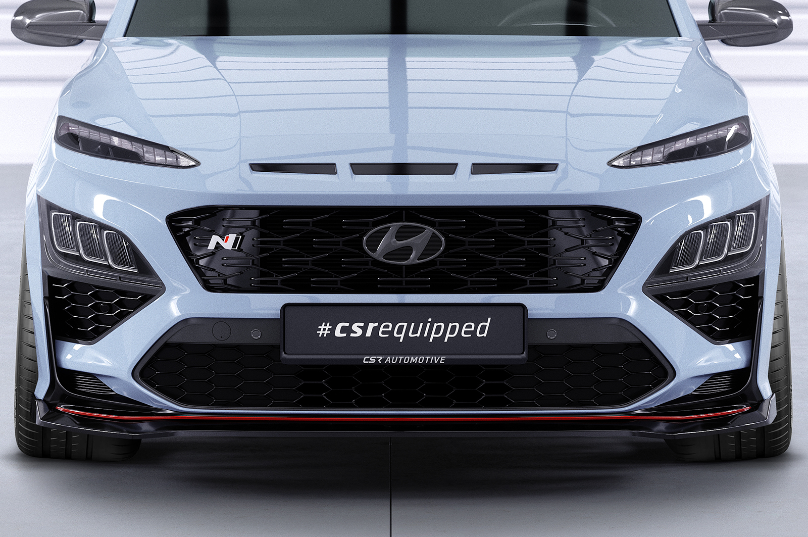 Voorspoiler Hyundai Kona N CSR Glans Zwart