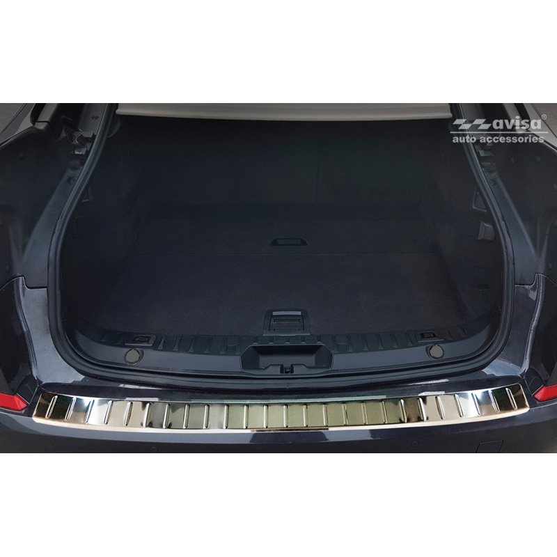 Stainless Steel Rear bumper protector  BMW 5-Series GT (F07) 2009-2013 'Ribs'