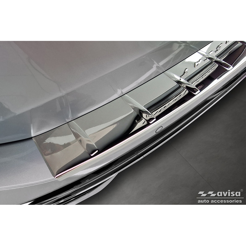 Chrome Stainless Steel Rear bumper protector  Volkswagen Passat Variant (CJ5) 2023- 'Ribs'