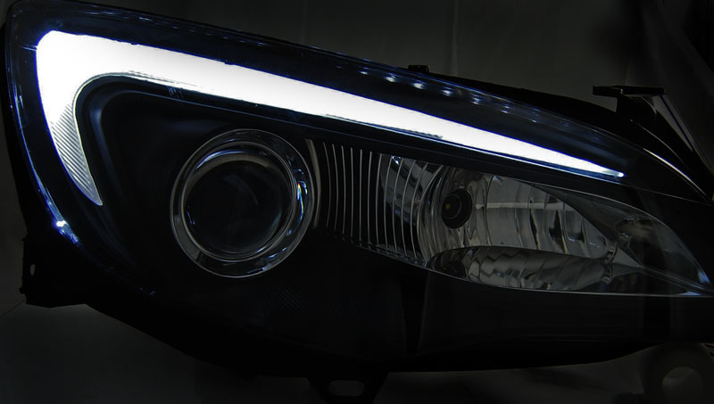 Headlights Opel Astra J LED Daytime Running Lights
