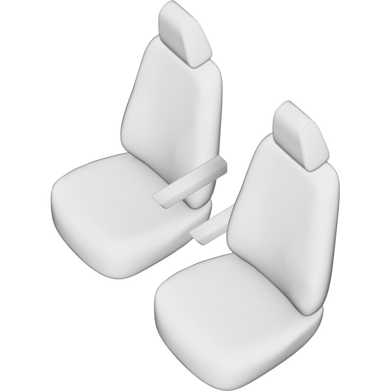 Original Design Textile seat covers 1+1  Citroën Jumpy/Peugeot Expert/Toyota Proace 2016- & Opel Vivaro 2019- & Fiat Scudo 2022-