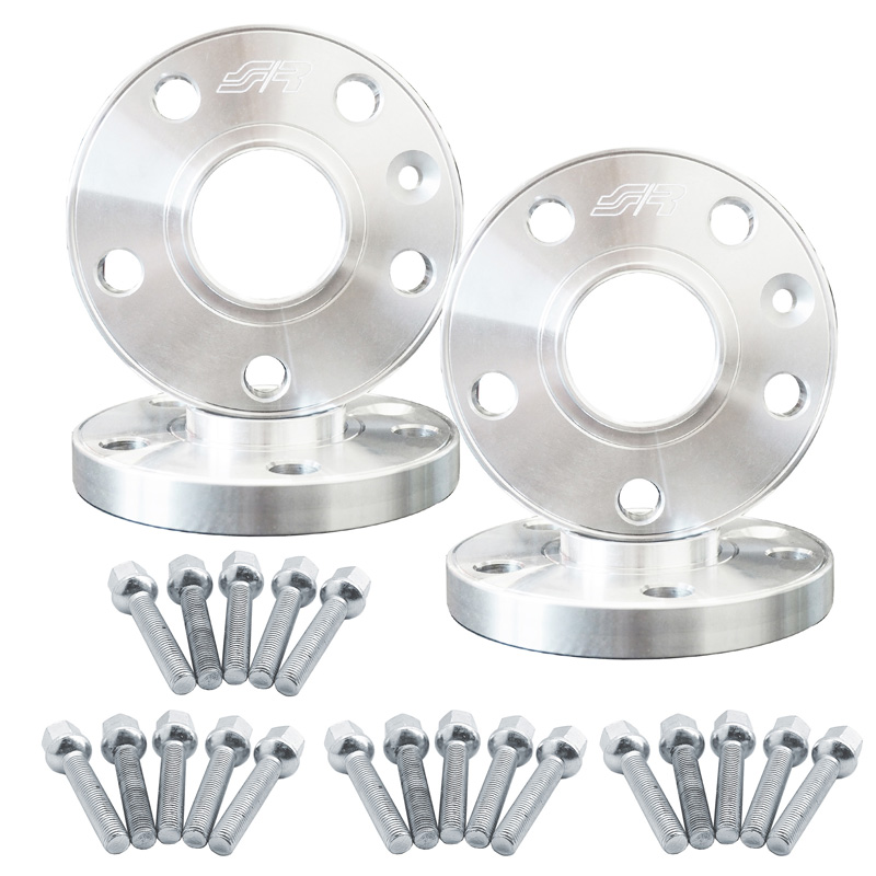 Simoni Racing Aluminium Spoorverbreder Set - 2x13mm(VA) - 2x15mm(AA) (Naaf 57,1mm) inclusief wielbouten -  Audi, VW diversen