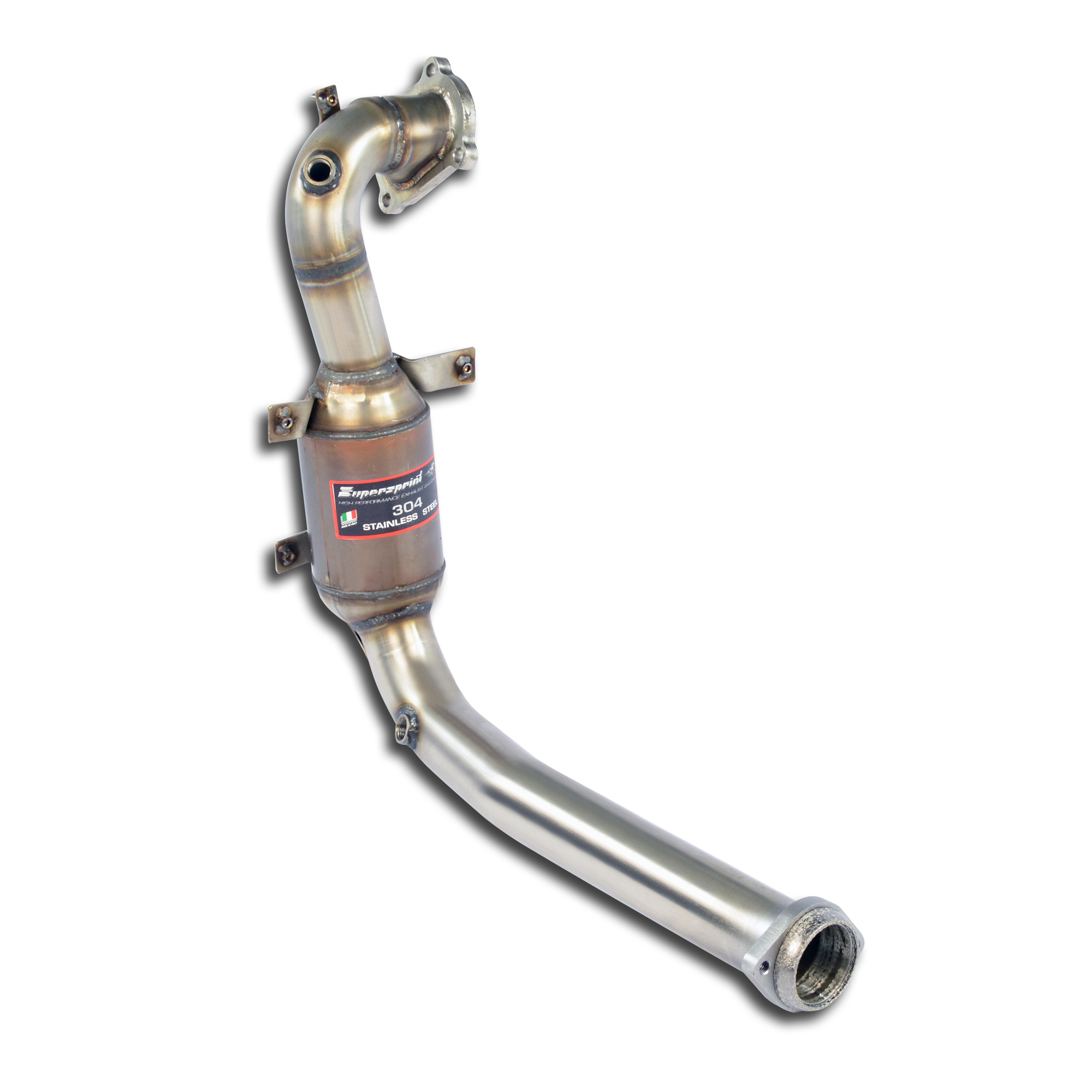 595 ABARTH 1.4T "Trofeo Edition" (140 Hp) "Monotubo" 2015 Turbo downpipe kit + Metallic catalytic co
