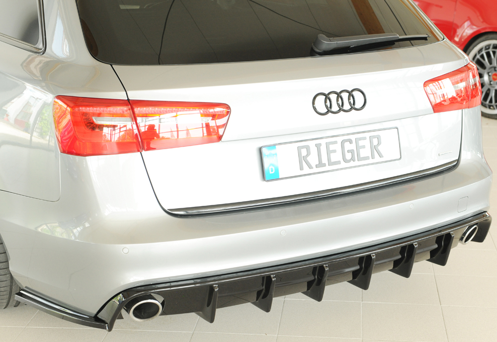 Achterzijdiffusers Audi A6 (4G/C7): 11.10-08 glans zwart