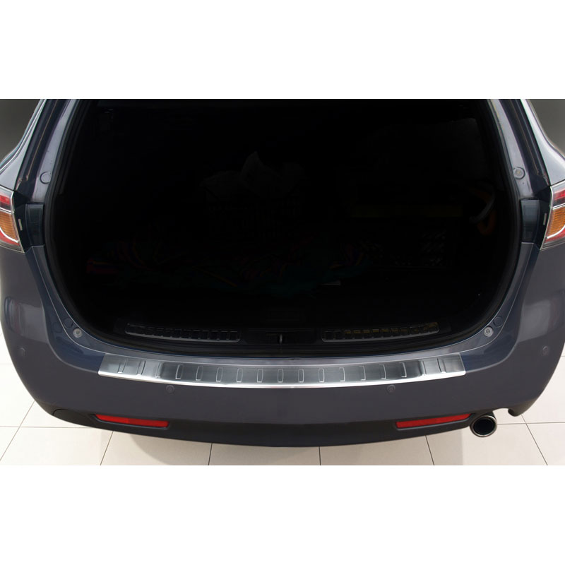 RVS Achterbumperprotector  Mazda 6 combi 2008-2012 'Ribs'
