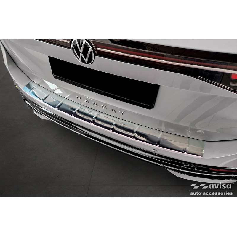 Stainless Steel Rear bumper protector  Volkswagen Passat Variant (CJ5) 2023- 'Ribs'